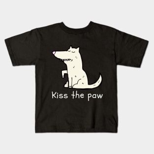 Kiss the paw Kids T-Shirt